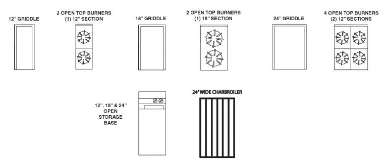 VULCAN V2BG18S V Series 36 Inch 2 Burner Heavy-Duty Manual Range - WIDE EXPANDO RANGES