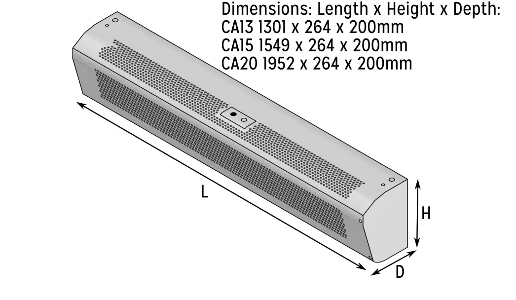 CLAUDGEN CA1309S10 Screen Zone Commercial Air Curtains PRODUCT (5)
