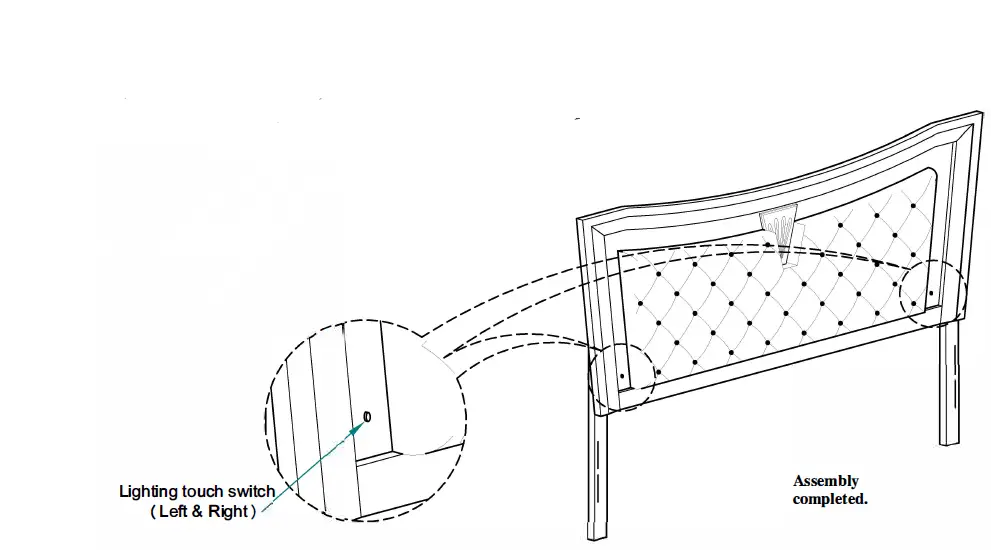 BestQuality-Furniture-9749-VENETIAN-King-Headboard-LED-Light-02