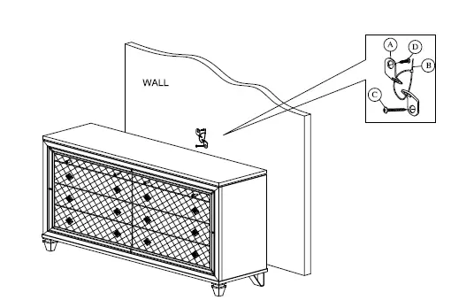 BestQuality-Furniture-9749-VENETIAN-King-Headboard-LED-Light-15