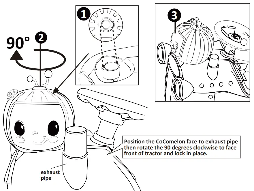 CoComelon 6V Ride On Interactive Tractor - fig 5
