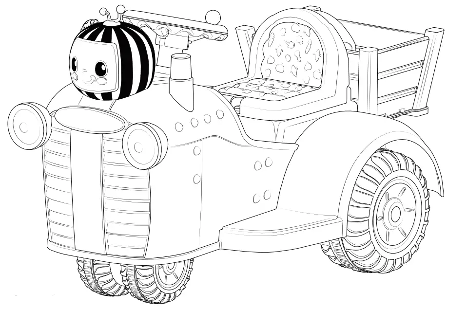 CoComelon 6V Ride On Interactive Tractor