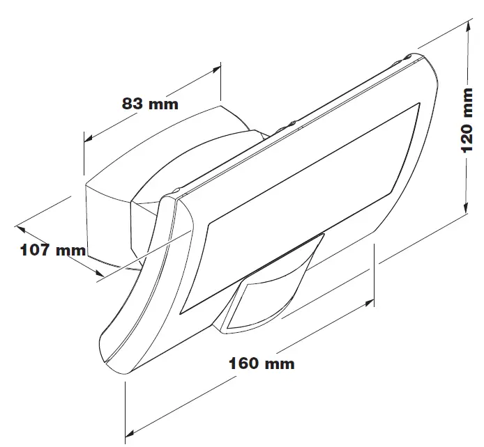 steinel 6015236 XLED Curved Outdoor Spotlight 2