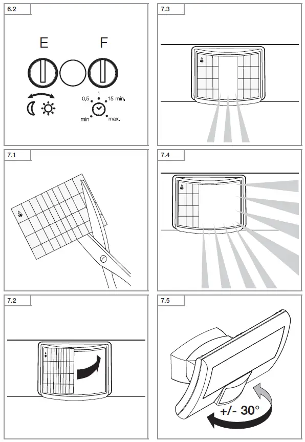 steinel 6015236 XLED Curved Outdoor Spotlight 7