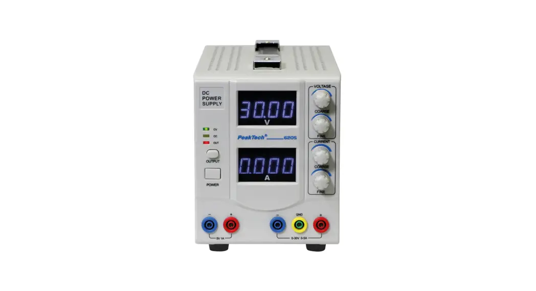 Peaktech 6205 Regulated Laboratory Power Supply Instruction Manual