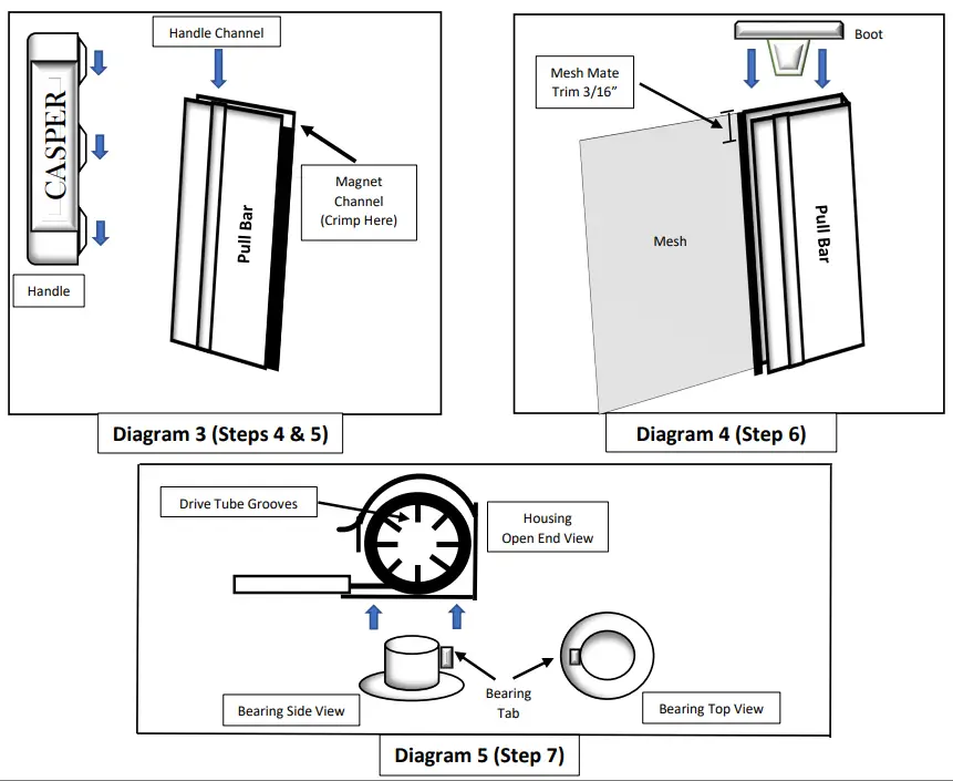CASPER SINGLE AND DOUBLE RETRACTABLE - Diagram 5 (
