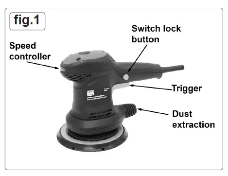 SEALEY-OS400 -600W-Random-Orbital-Electri-cSander-fig 2
