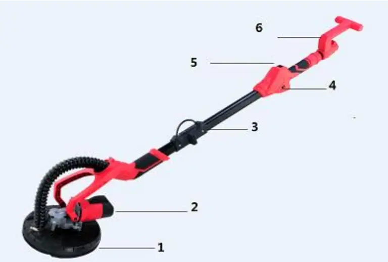 AREBOS AR HE LS700C8 Long Neck Drywall Sander - Description