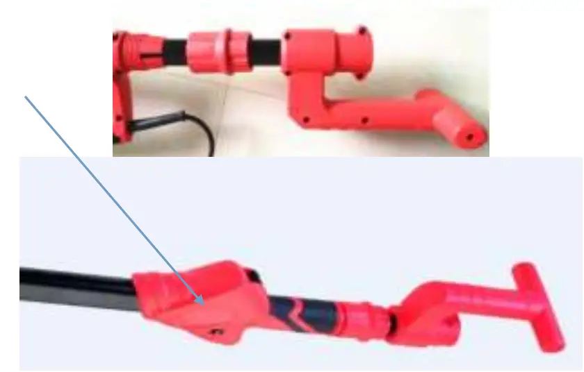 AREBOS AR HE LS700C8 Long Neck Drywall Sander - lock