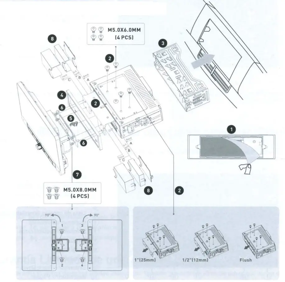 JENSEN CAR110X Multimedia Receiver with Android Auto and CarPlay - Figure 2
