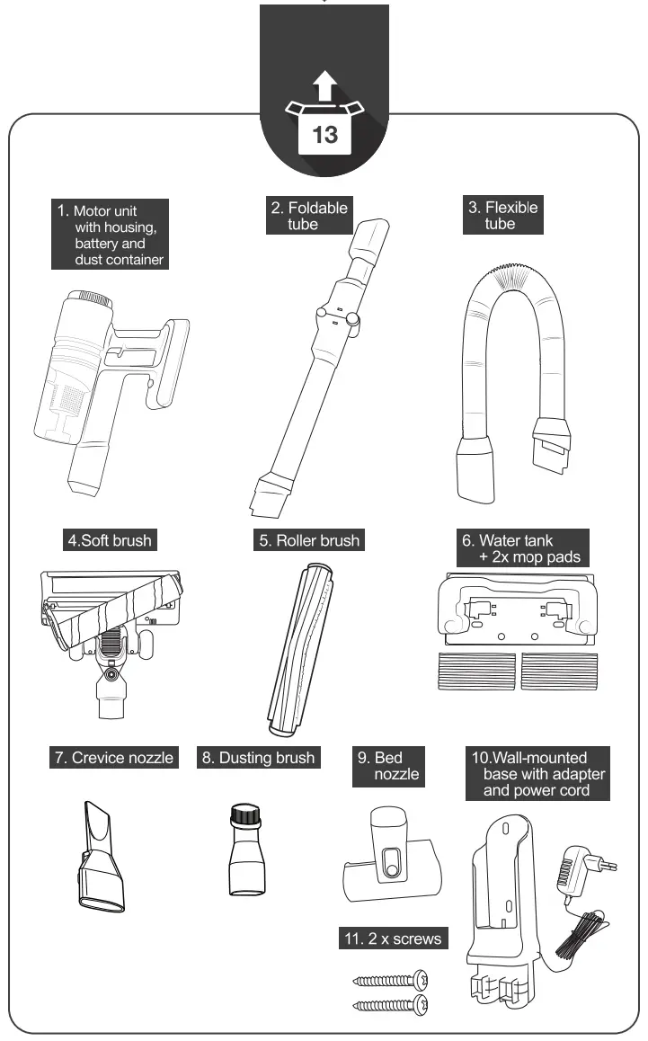 Hisense HVC6464A Cordless Vacuum Cleaner - fig 1