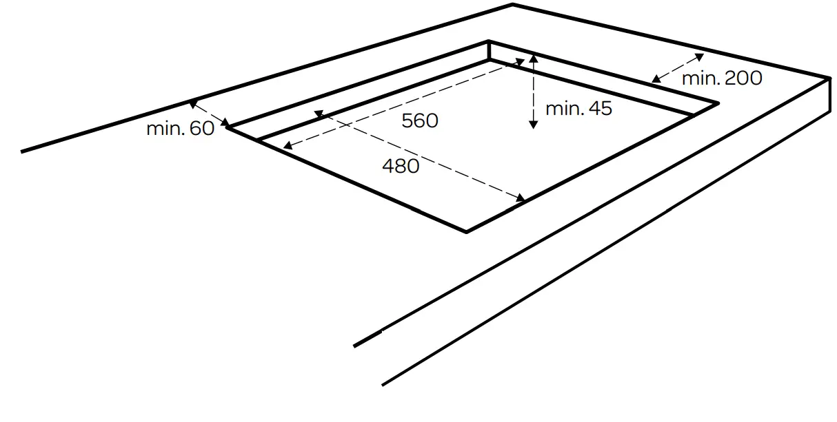 INVENTUM IKG6011RVS Gas Hob installation instructions