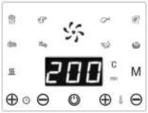 Description of the control panel and display