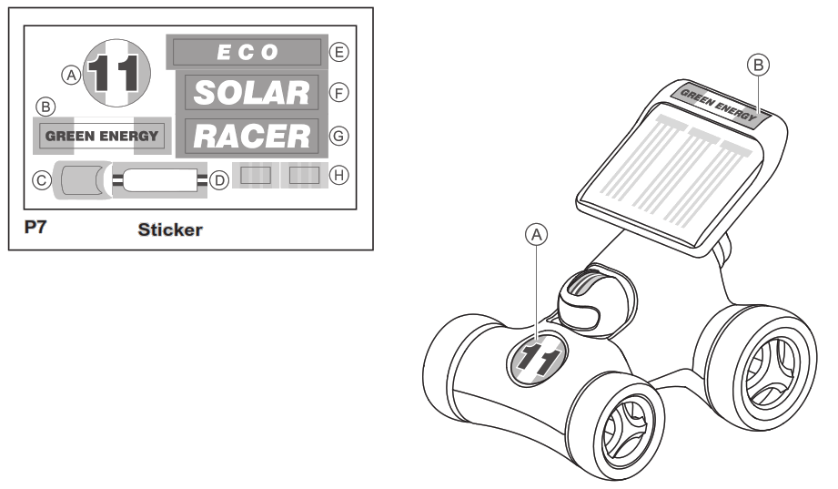 Pro sKit GE 685 Solar Racer Car - Tip10