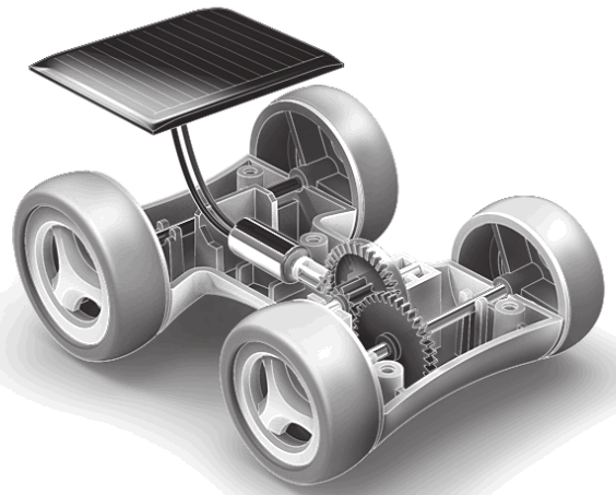 Pro sKit GE 685 Solar Racer Car - fig