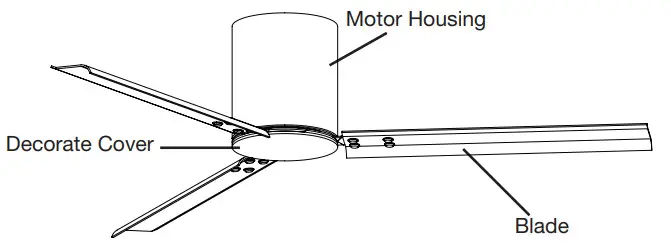 HINKLEY 58 Inch INDY Flush Celling Fan - Figure 2