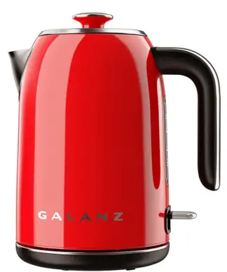 Galanz GLKE17RDRM15 8 Cup Retro Blue Corded Electric Kettle