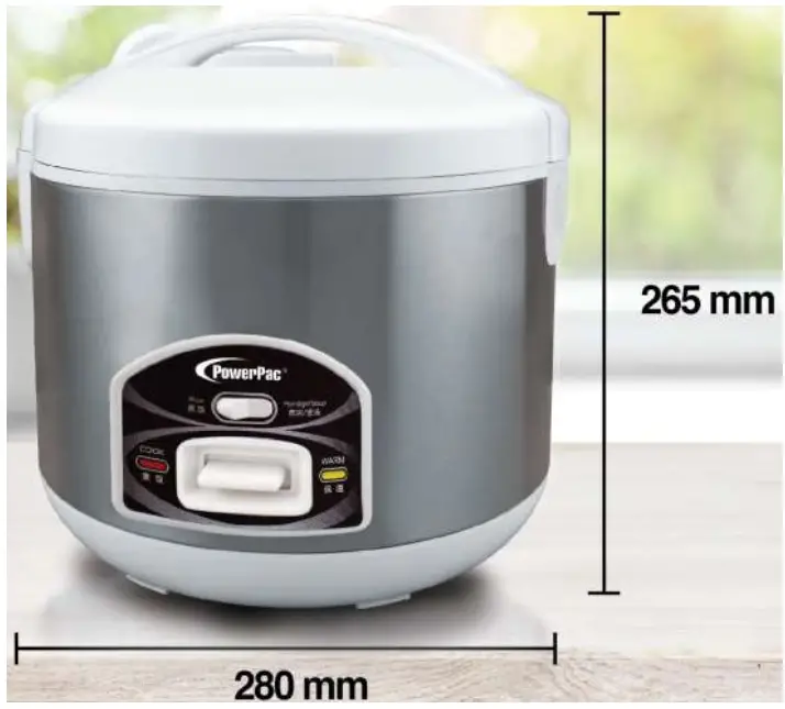 PowerPac PPRC42-SS Stainless Steel Pot - Risk of entrapment