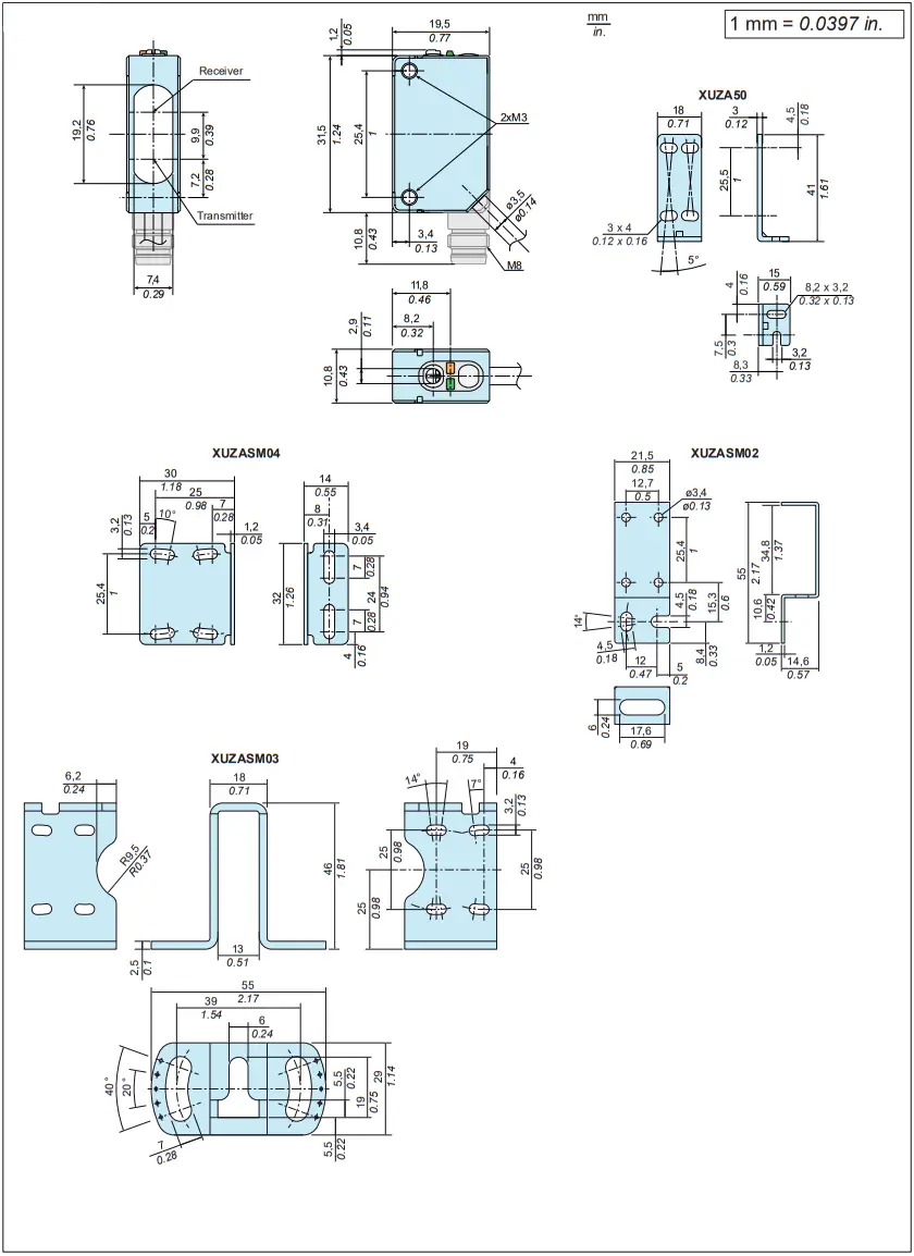 Telemecanique XUM4ANXBM8 Photo Electric Sensors - fig 7