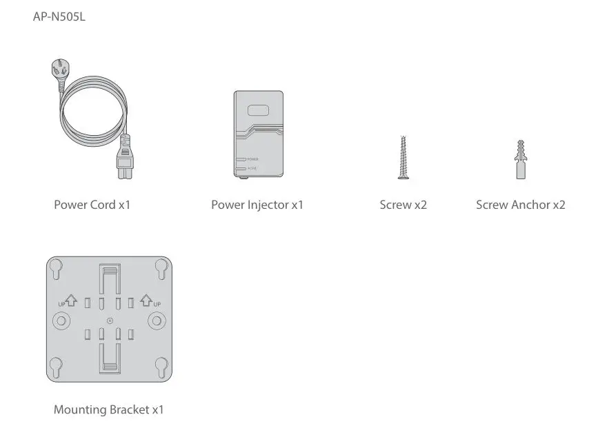 FS AP-N505L Enterprise Wi-Fi 6 Access Point - Accessories