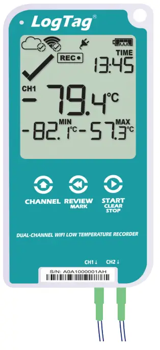 LogTag UTREL30 WIFI 30 Day WiFi Low Temperature Logger-