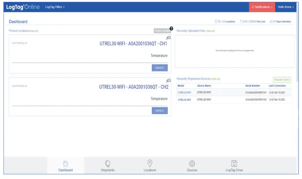 LogTag UTREL30 WIFI 30 Day WiFi Low Temperature Logger-fig11