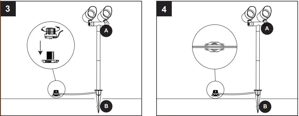 Harbor Breeze ZDL1142-L14K8030Q LED Spot Light - 4