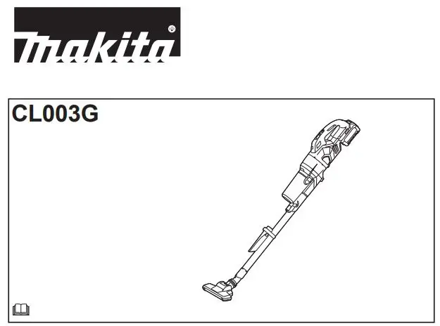 makita CL003GZ Cordless Cleaner Instruction Manual