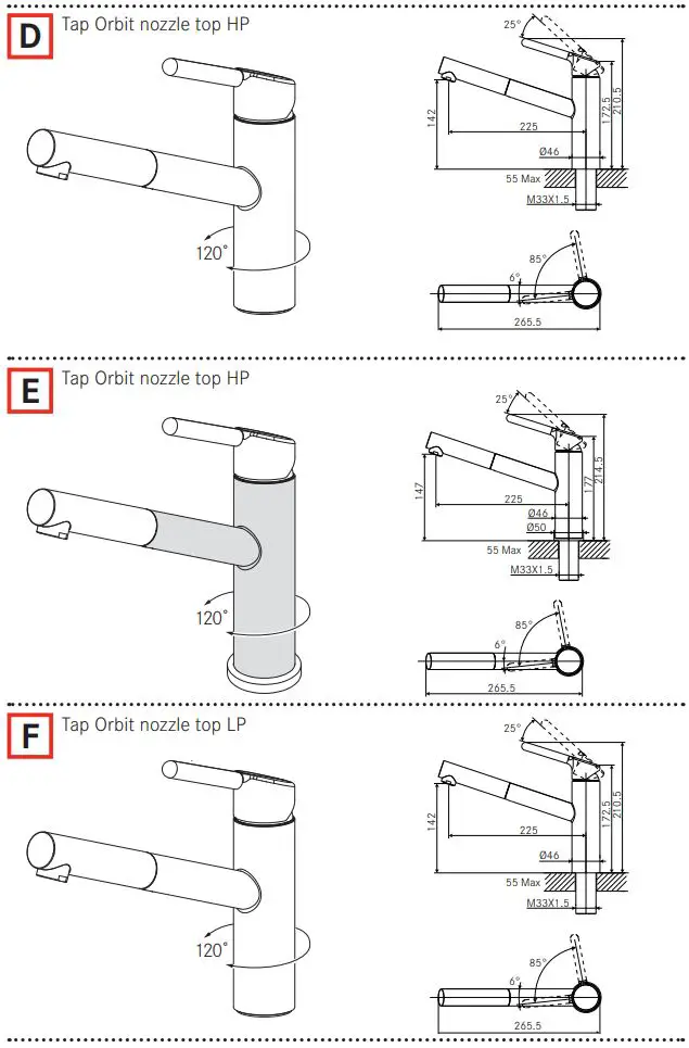 FRANKE FC 3055.094 Orbit Kitchen Faucet Installation Guide - How to use