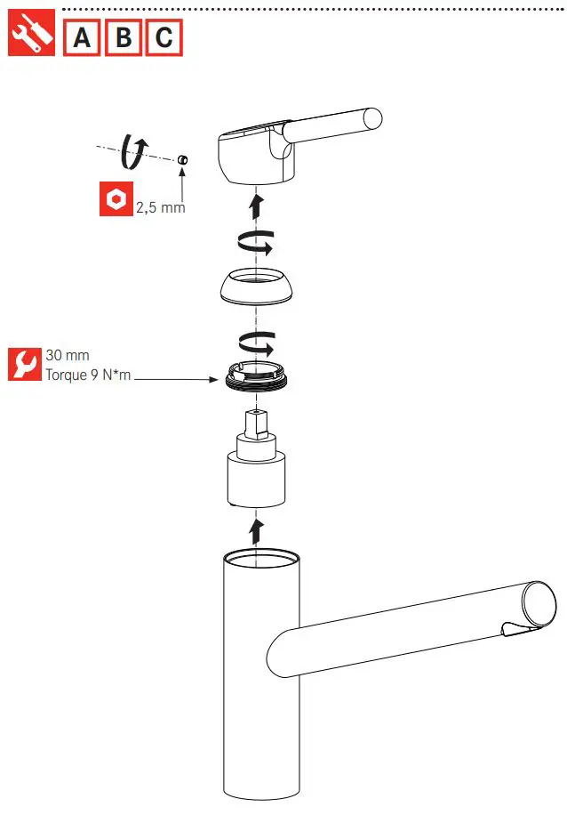 FRANKE FC 3055.094 Orbit Kitchen Faucet Installation Guide - How to use