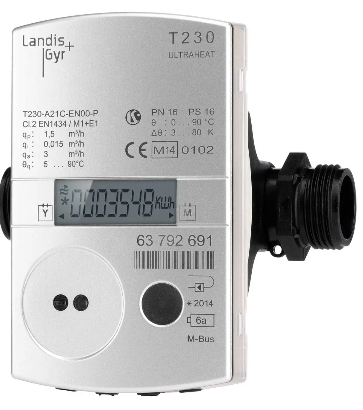 Landis   Gyr Retur T230 Ultrasonic Heat and Cooling Meter