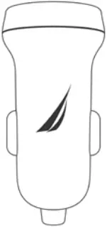NAUTICA CH15 Usb A Dual Port Car Charger A1