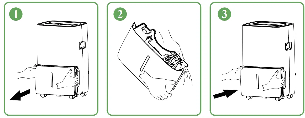 Waykar JD025C-120 Pints Energy Star Dehumidifier - water tank