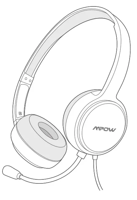 Mpow PA071A Wired Computer Headset