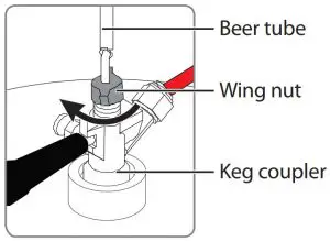FIG 11 INSTALLING THE KEG COUPLER