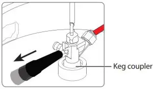 FIG 12 INSTALLING THE KEG COUPLER