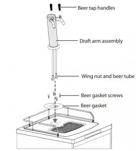 FIG 6 INSTALLING THE DRAFT ARM ASSEMBLY