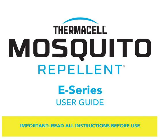 THERMACELL E55L Rechargeable Mosquito Repeller User Guide