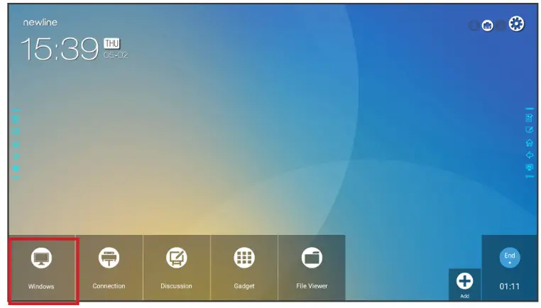 newline X Series Interactive Touch Display - Switching Sources on the X Series