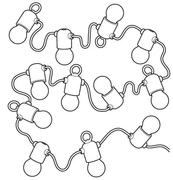 IKEA SOLVINDEN LED Lighting Chain with 12 Bulbs