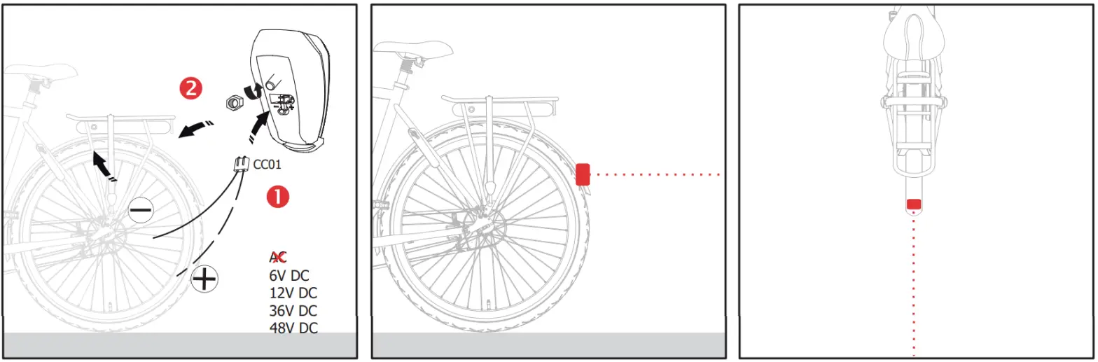 E BIKE 12V DC Fender Light - fig