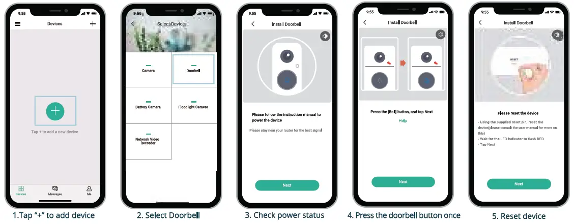 Nordval SH105 64GB Video Doorbell FIG 5