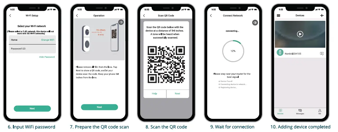 Nordval SH105 64GB Video Doorbell FIG 6