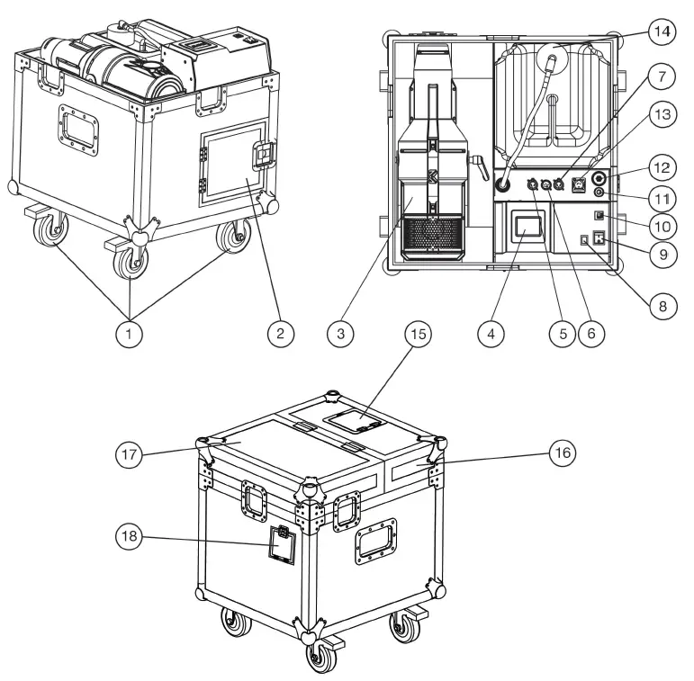 MAGMATIC PSC225 Crisp Max High Powerd Silent Snow Machine 1