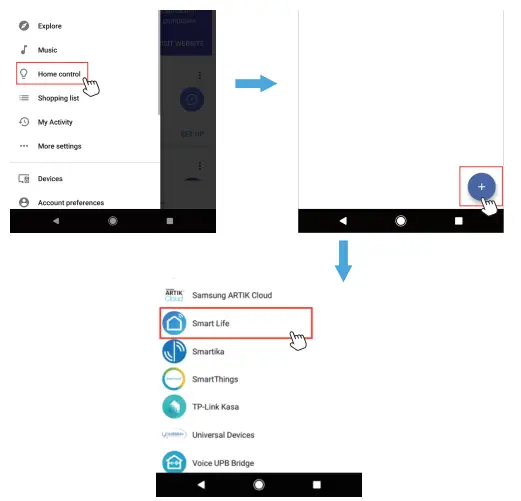 Control the light with Google Assistant