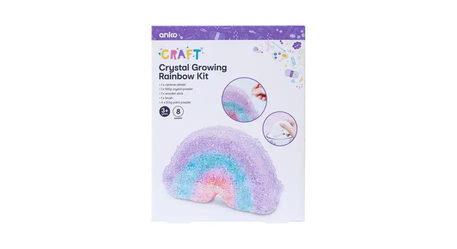 Anko Kit43015474 8 Piece Crystal Growing Rainbow Instruction Manual