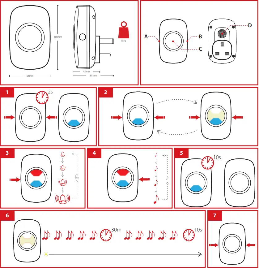 Pyronix 102028024 01 Wireless Speaker Sounder - fig