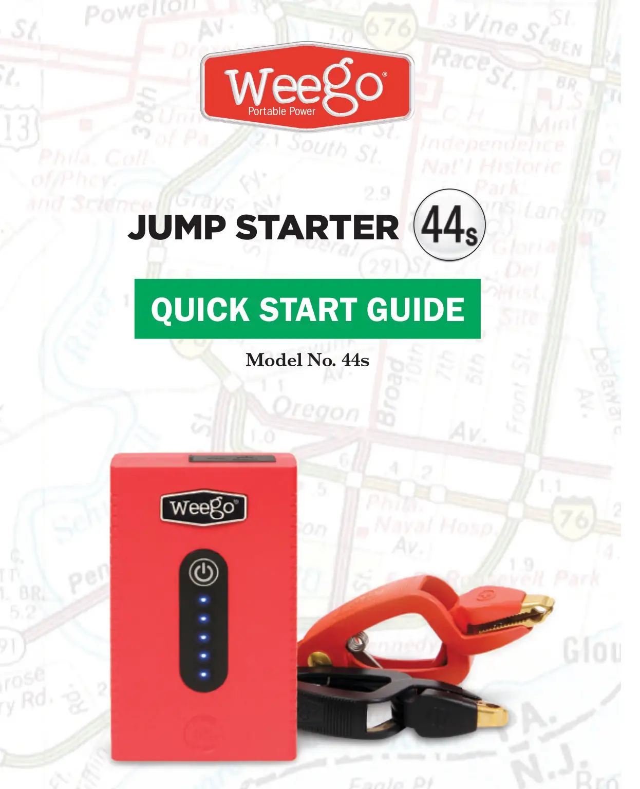 Weego 44s Jump Starter 2100 Peak User Guide