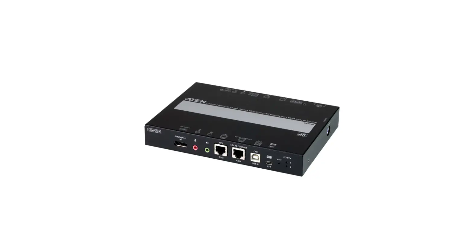Aten Cn9950 1-local Remote Share Access Single Port 4k Displayport Kvm Over Ip Switch User Guide