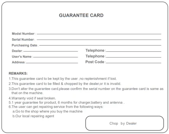 Gocom Technology 2020GA70 Walkie Talkie - figure 9